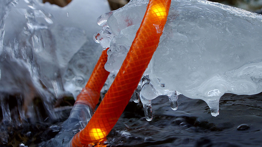 Cuello luminoso LEUCHTIE en la prueba de resistencia invernal